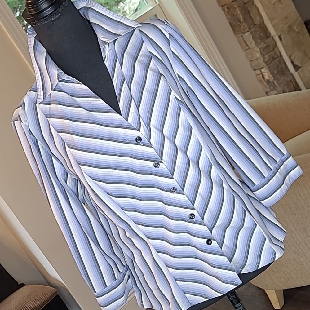 apostrophe stretch shirt sz 12